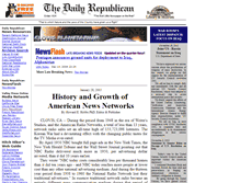 Tablet Screenshot of dailyrepublican.com